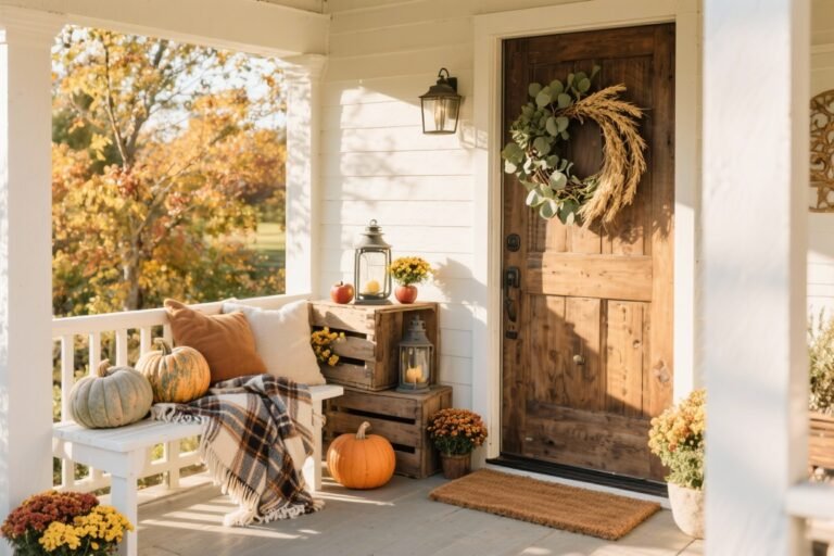 5 Charming Farmhouse Fall Porch Decor Ideas You’ll Love (and Copy Immediately)
