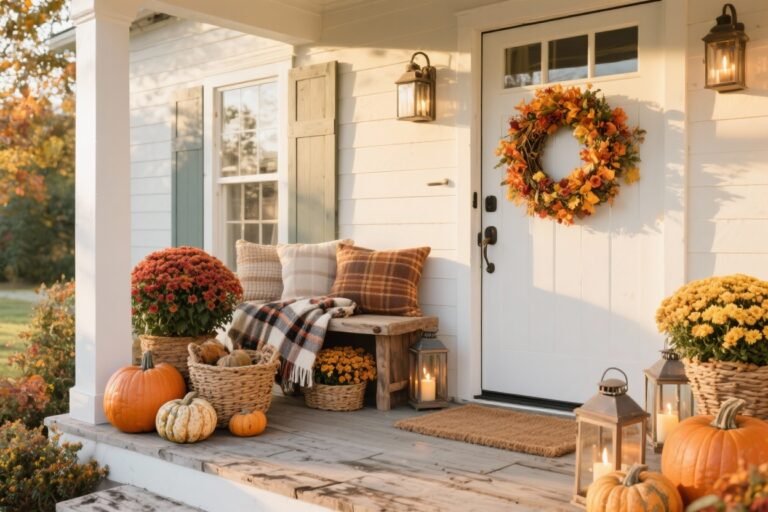 5 Cozy Fall Front Porch Ideas That Neighbors Will Copy
