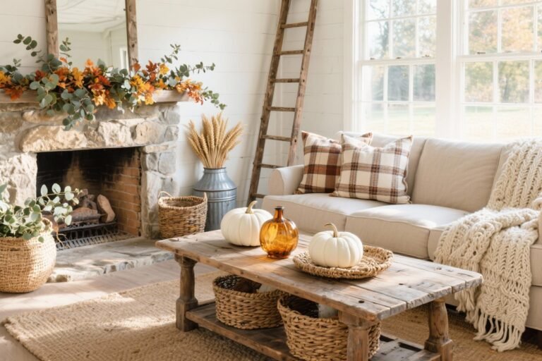 5 Farmhouse Fall Decor Ideas That’ll Instantly Add Rustic Charm