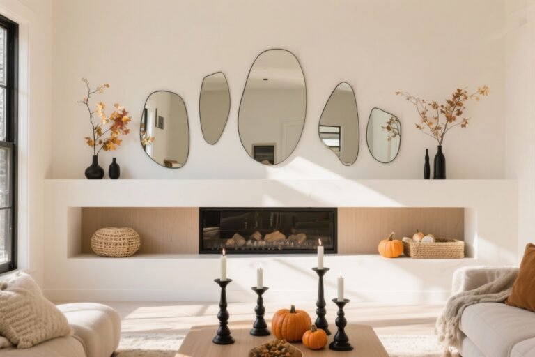 5 Modern Fall Mantle Styling Ideas With Minimalist Cozy Touches You’ll Love