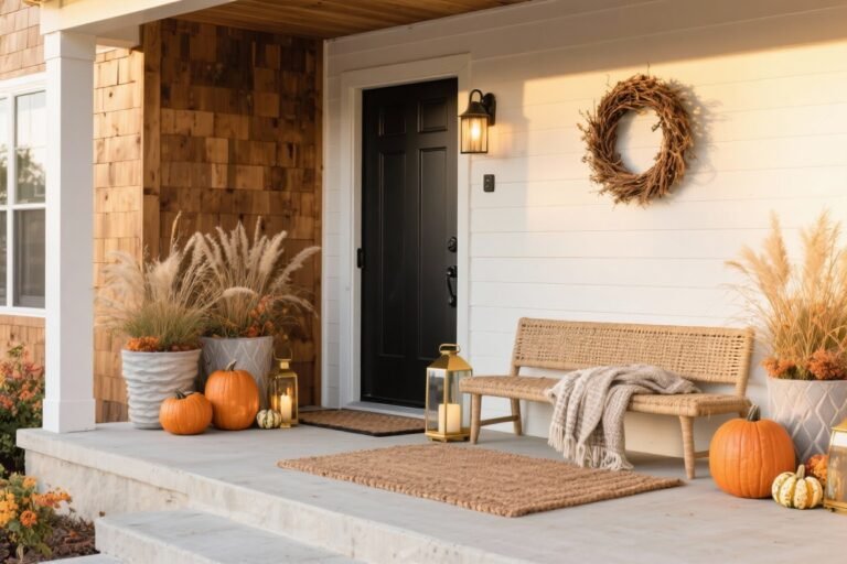 5 Modern Fall Porch Makeover With Simple Updates That Make a Big Impact
