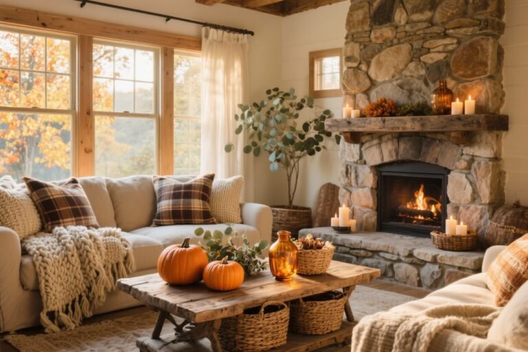 5 Rustic Fall Living Room Decor Inspiration That Feels Cozy and Effortless