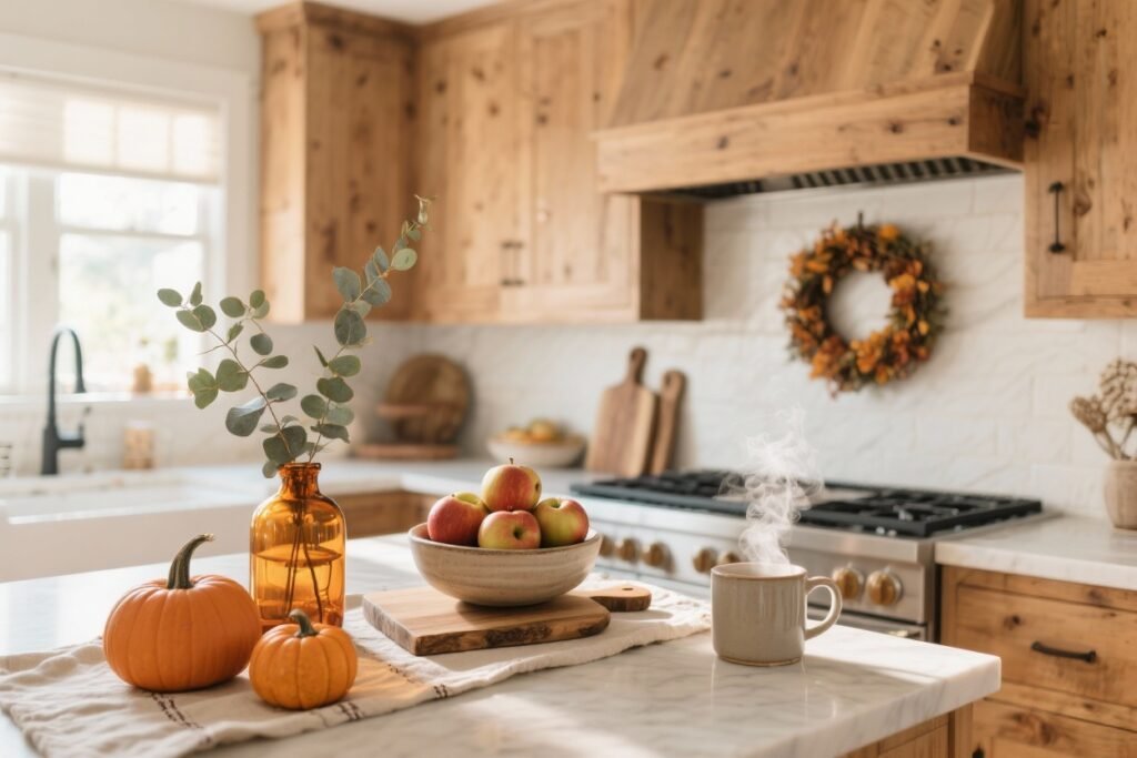 5 Simple Fall Kitchen Decor Ideas That Feel Cozy Instantly - Curated ...