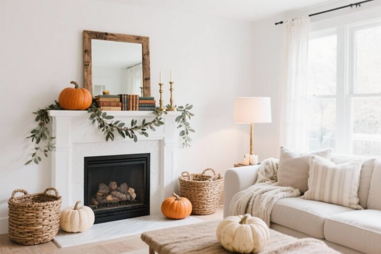 5 Simple Fall Mantle Decorating Ideas on a Budget That Look Expensive