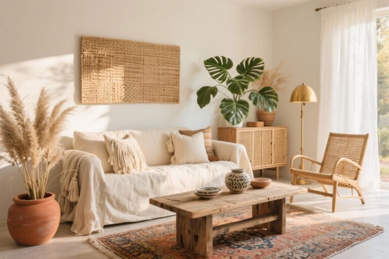 5 Modern Boho Magic Tips for a Chic and Relaxed Living Room