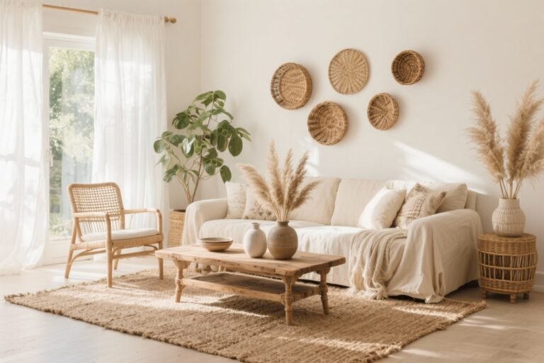 5 Neutral Boho Living Room Ideas for a Calm, Airy Space You’ll Love