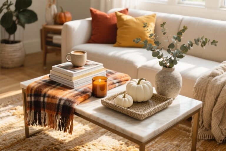 5 Simple Ways to Style Your Coffee Table for Fall That Look Effortless