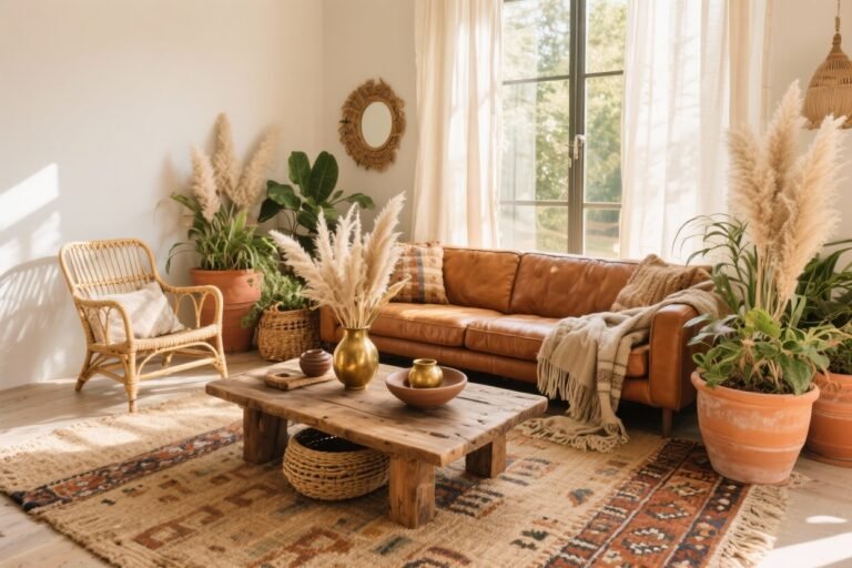5 Warm and Earthy Boho Living Room Decor Ideas You’ll Love Right Now