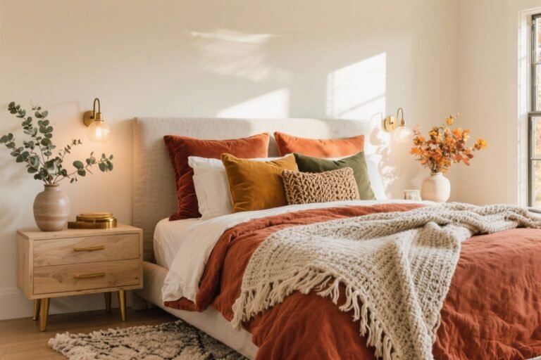5 Ways to Layer Textures and Colors for the Perfect Fall Bedroom Look