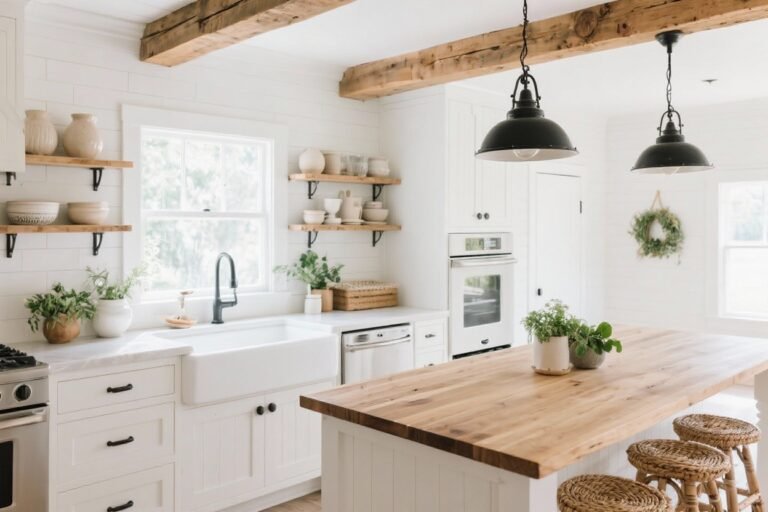 5 White Farmhouse Kitchen Ideas for a Clean, Timeless Look You’ll Love
