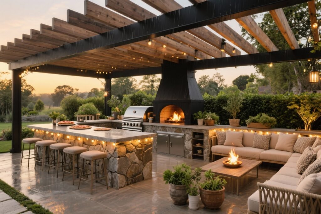 10 Covered Outdoor Kitchen Designs for All-weather Entertaining You’ll ...
