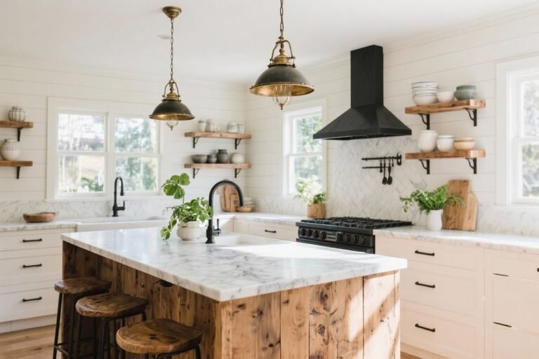 10 Farmhouse Kitchen Island Ideas With a Modern Twist You’ll Want Asap