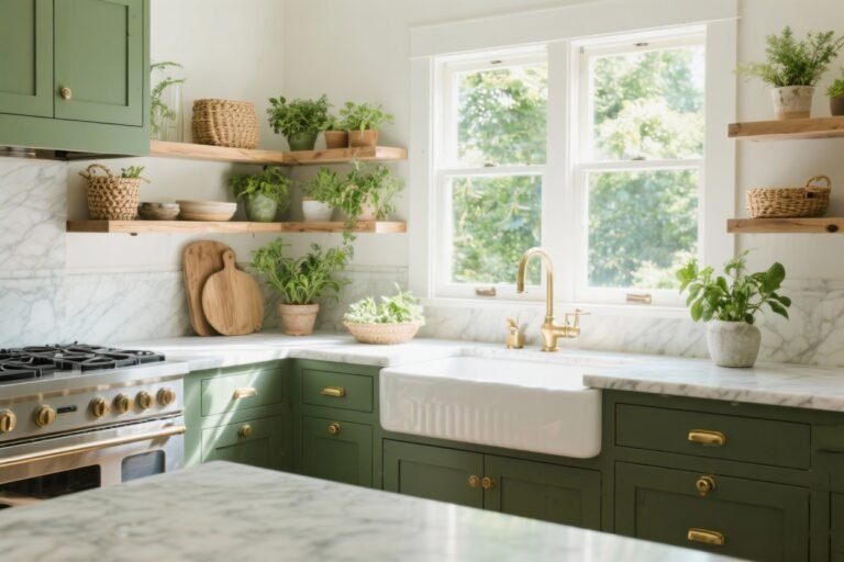 10 Garden-inspired Green Kitchen Ideas You’ll Love for Fresh, Chill Vibes