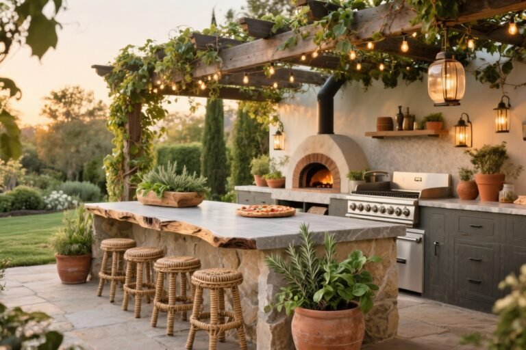 10 Garden Outdoor Kitchens That Blend Cooking With Nature Like a Dream