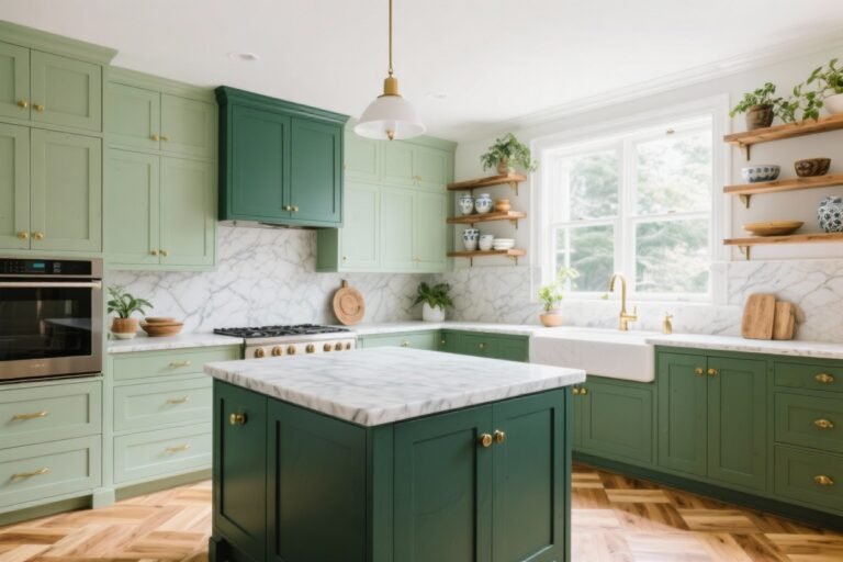 10 Green Kitchen Cabinet Ideas That’ll Turn Your Space Into a Calm Oasis