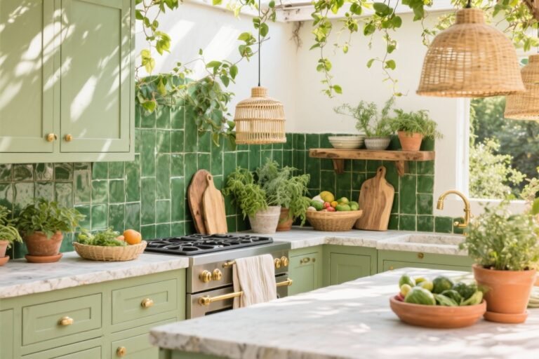 10 Green Kitchen Ideas for Cozy Outdoor Cooking Areas You’ll Love