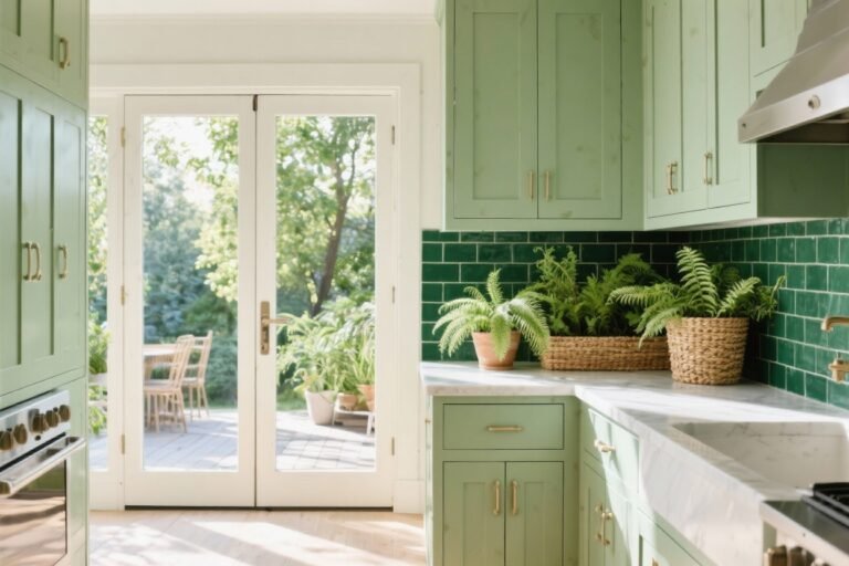 10 Green Kitchen Ideas That Bring the Indoors Outside—and Totally Wow
