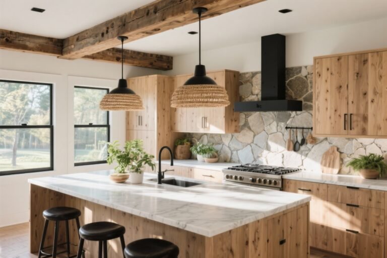 10 Modern Rustic Kitchens That Balance Clean Lines and Warm Wood Like a Dream