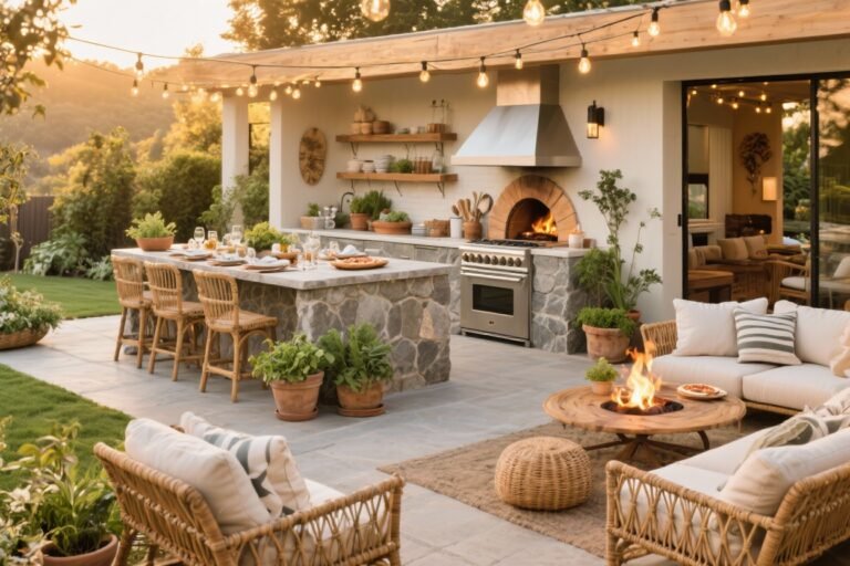 10 Outdoor Entertaining Areas Centered Around a Stunning Kitchen You’ll Brag About