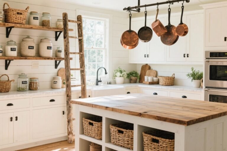 10 Rustic Kitchen Storage Ideas That Keep the Farmhouse Look Intact—and Fresh