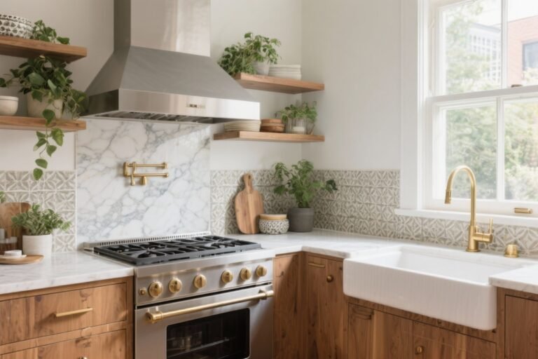 10 Kitchen Backsplash Ideas That Hide Splashes, Stains, and Messes Like Magic