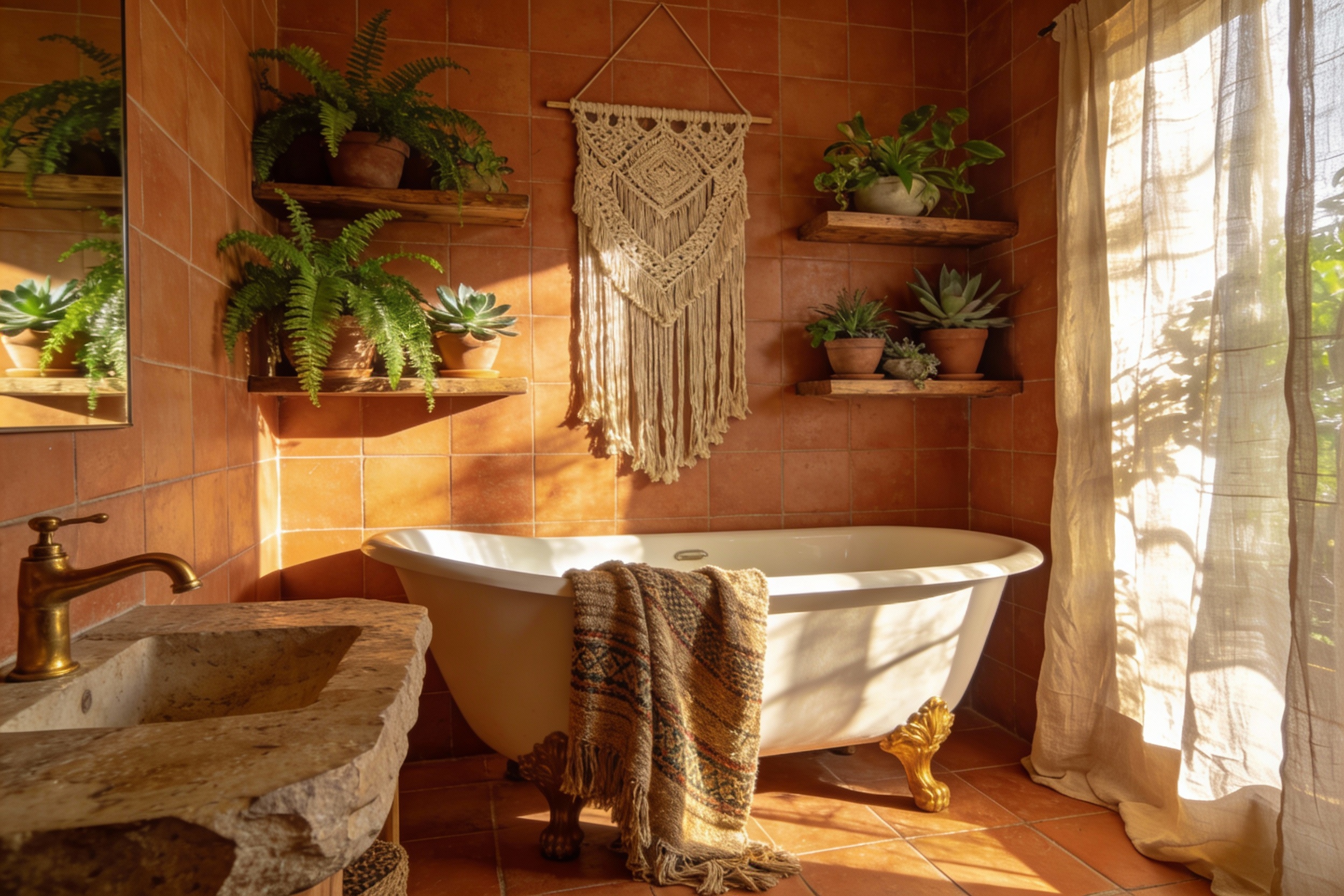 10 Boho Bathroom Ideas That’ll Turn Your Morning Routine Into A Mini Retreat