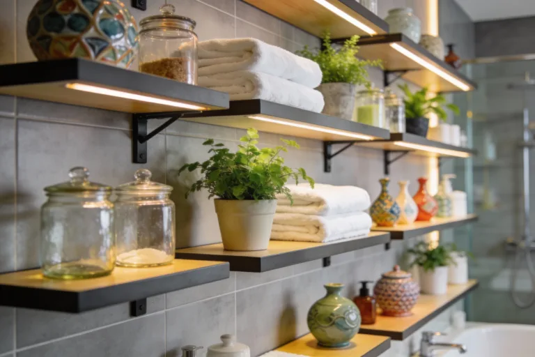 10 Bathroom Shelving Ideas That Make Storage Look Seriously Chic