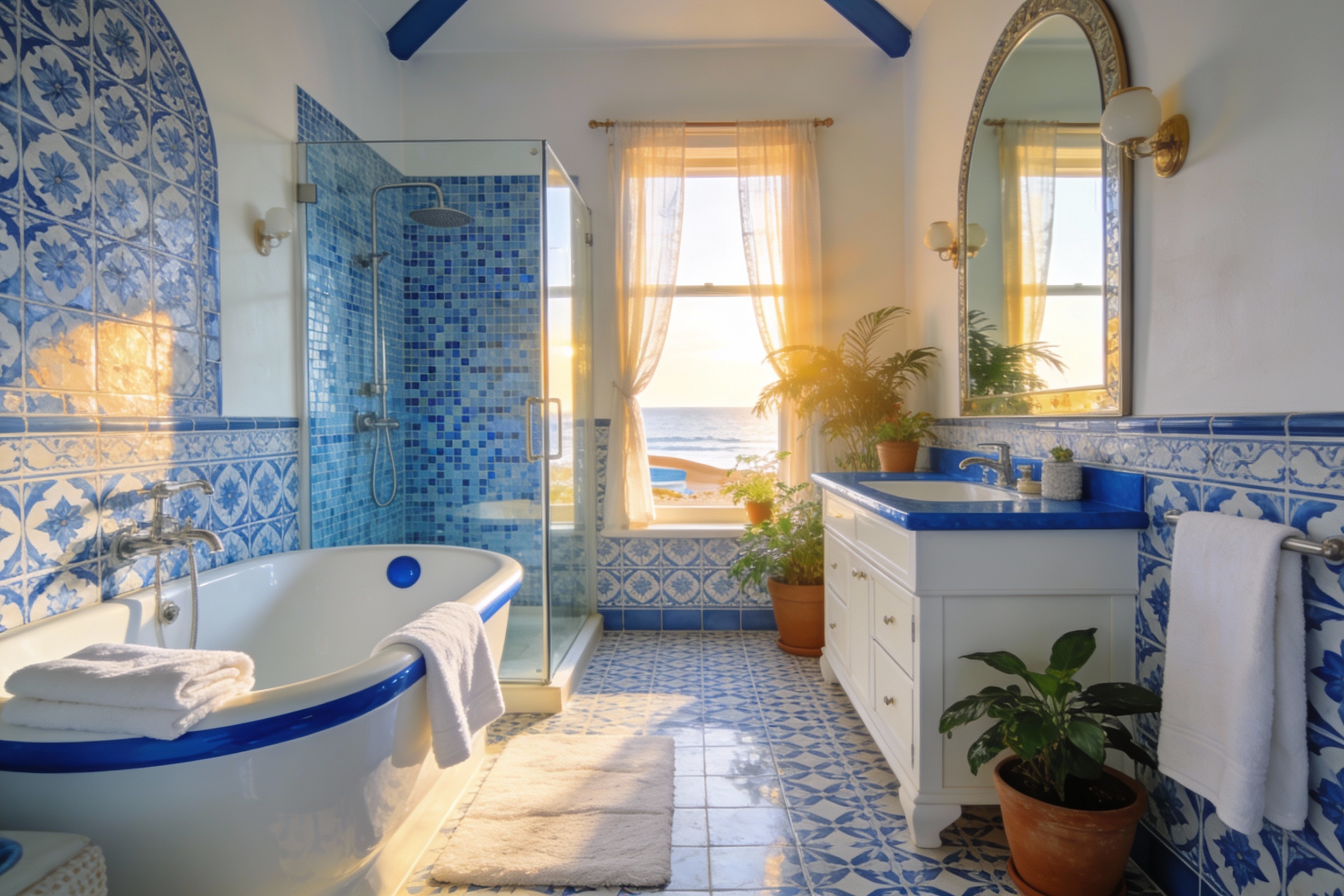 10 Blue And White Bathroom Ideas That Make Every Morning Feel Like Vacation