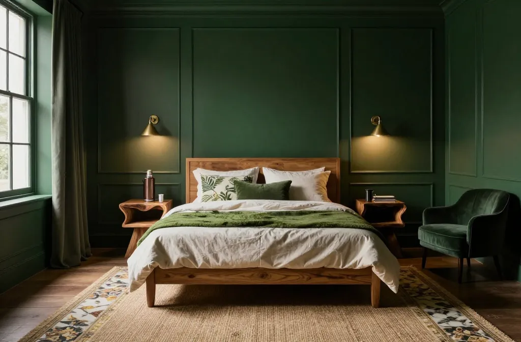 10 Dark Green Bedroom Ideas That Ooze Calm and Drama