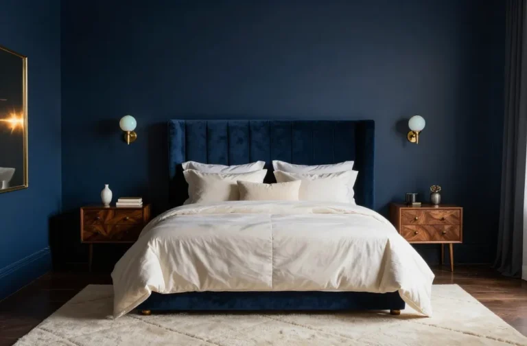 Gorgeous 10 Dark Blue Bedroom Ideas That Wow Instantly