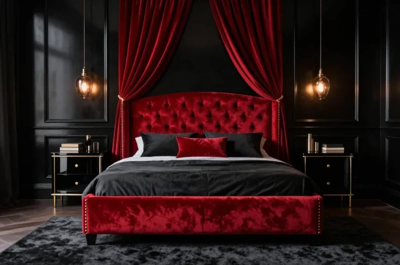 Viral 10 Red and Black Bedroom Ideas to Steal Now