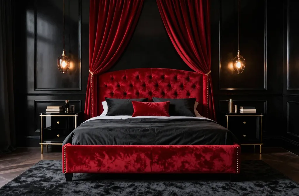 Viral 10 Red and Black Bedroom Ideas to Steal Now