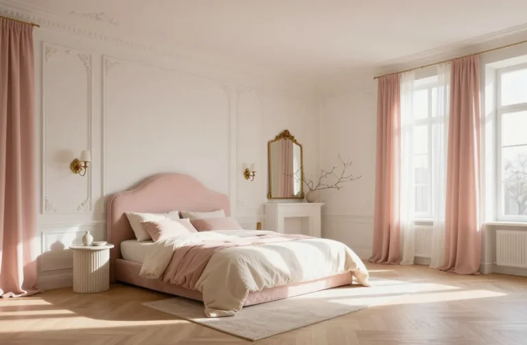 Glam to Minimal 10 Pink and White Bedroom Ideas