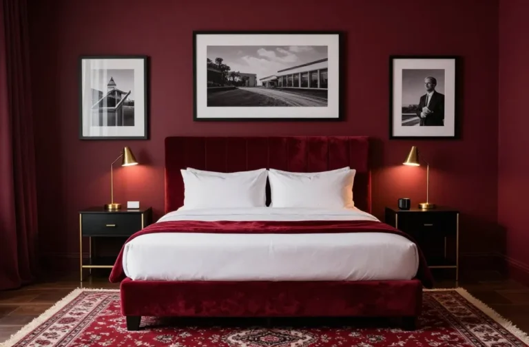 10 Dark Red Bedroom Ideas That Look Like a Movie Scene