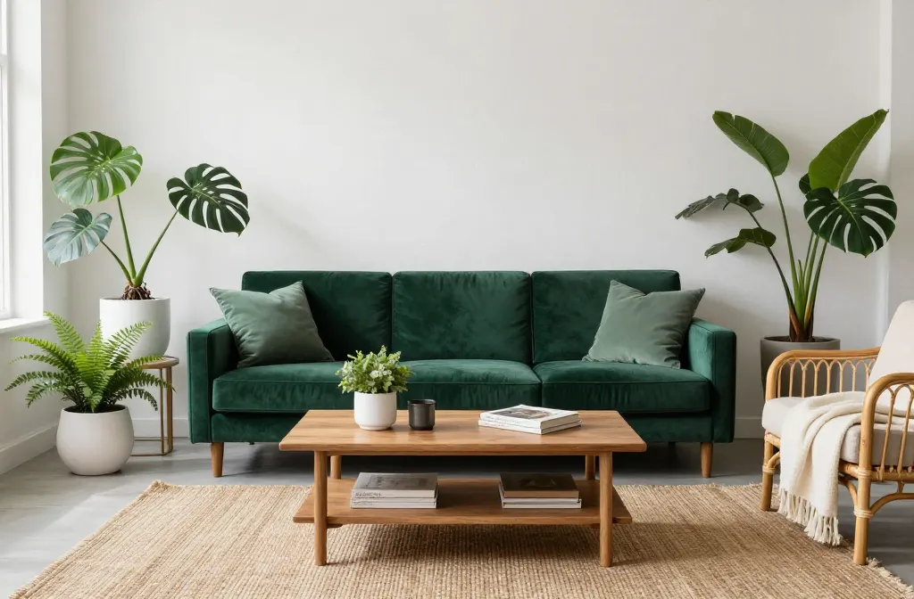 10 Dark Green Sofa Living Room Ideas That Look Designer