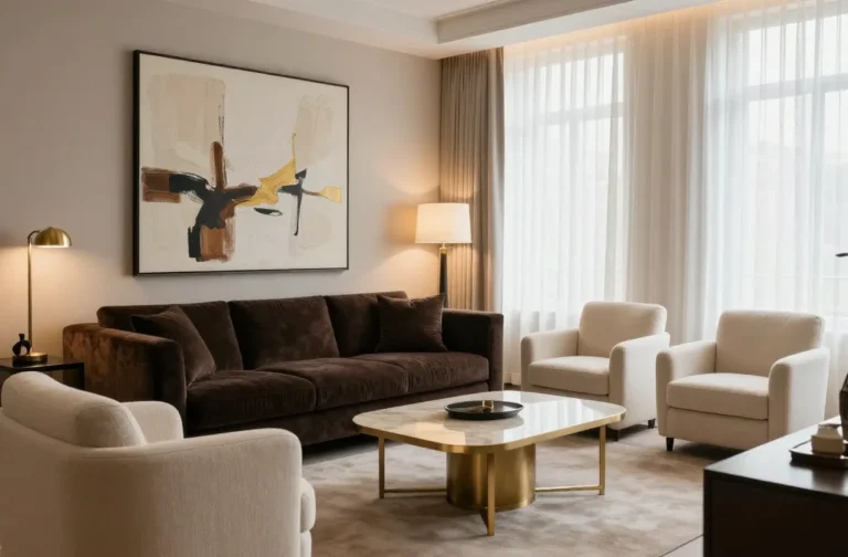 Gorgeous 10 Dark Brown Living Room Decorating Ideas