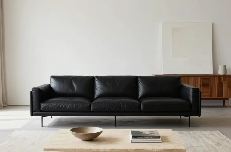 10 Black Leather Sofa Living Room Ideas That Wow