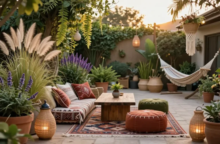 10 Boho Garden Ideas for a Dreamy Backyard Oasis