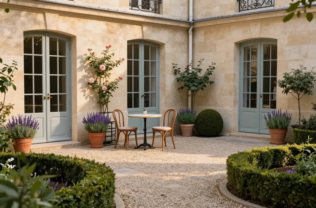 Steal-This-Chic 10 French Courtyard Garden Ideas