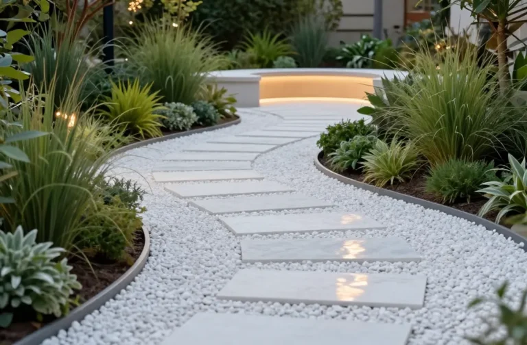 10 White Stone Garden Ideas to Make Your Yard Pop