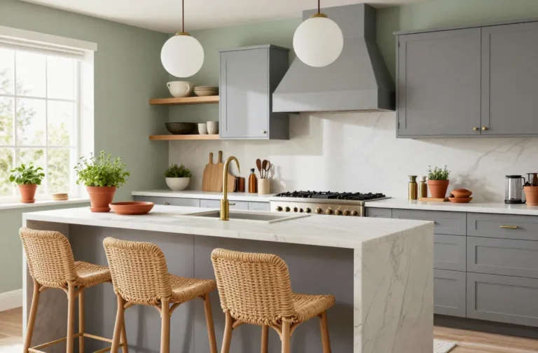 Stunning 10 Kitchen Wall Colors with Grey Cabinets