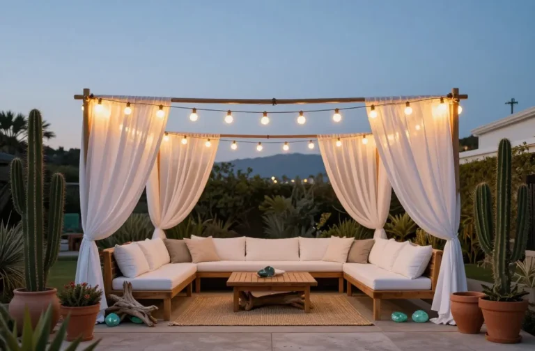 Glow Up Your Evenings 13 Backyard Patio Ideas with String Lights