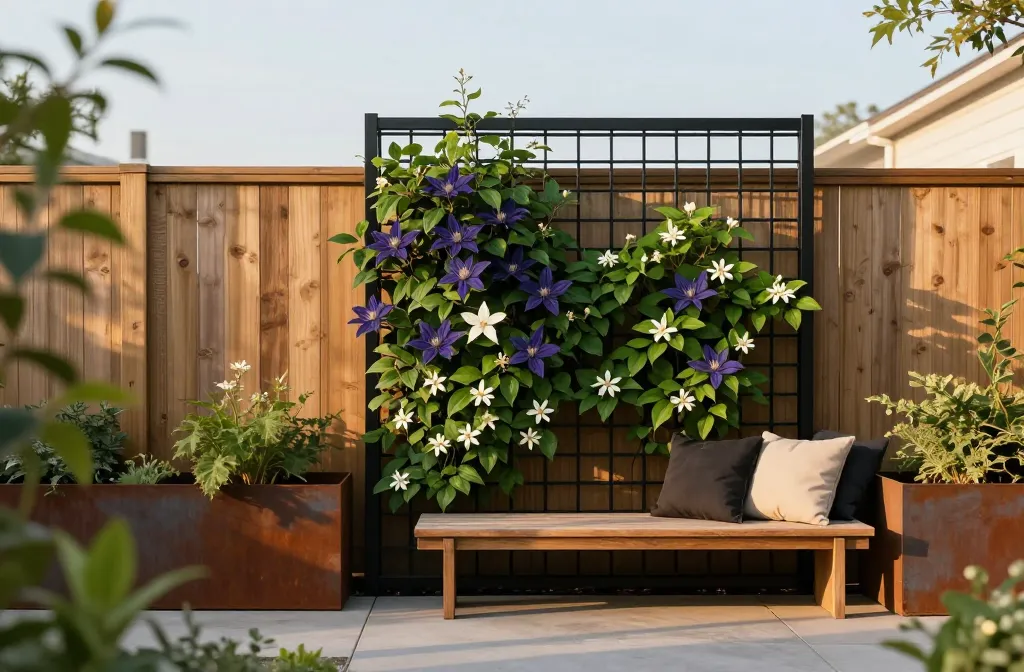 Stunning 10 Backyard Trellis Ideas for Climbing Plants