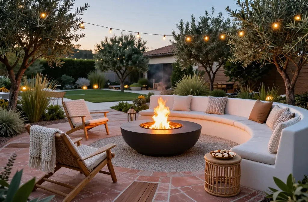 Steal-Worthy 11 Backyard Oasis Ideas with a Fire Pit for Cozy Nights