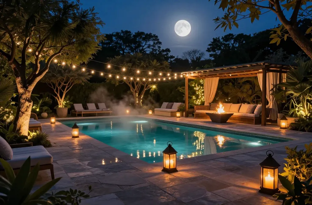12 Backyard Oasis Lighting Ideas That Feel Magical at Night