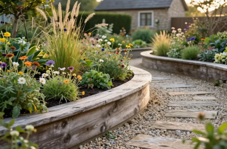 13 Timber Garden Border Ideas for a Rustic Yard That Wow