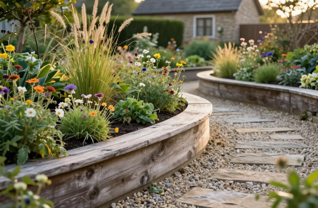 13 Timber Garden Border Ideas for a Rustic Yard That Wow