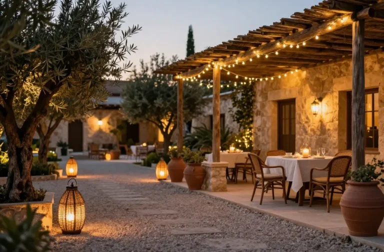 Stunning 13 Mediterranean Garden Lighting Ideas for Magical Evenings