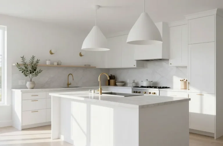 Stunning 12 Modern White Kitchen Lighting Ideas That Transform the Room