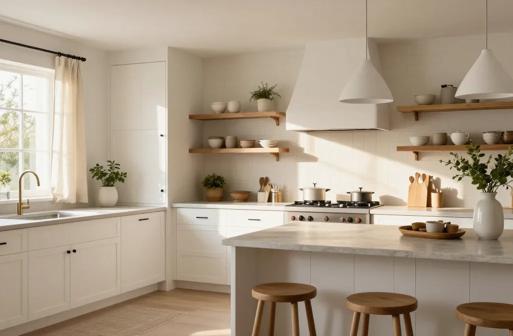 13 Modern White Kitchen Ideas That Feel Cozy and Warm